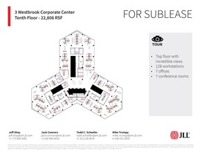 3 Westbrook Corporate Ctr, Westchester, IL for lease Floor Plan- Image 1 of 1