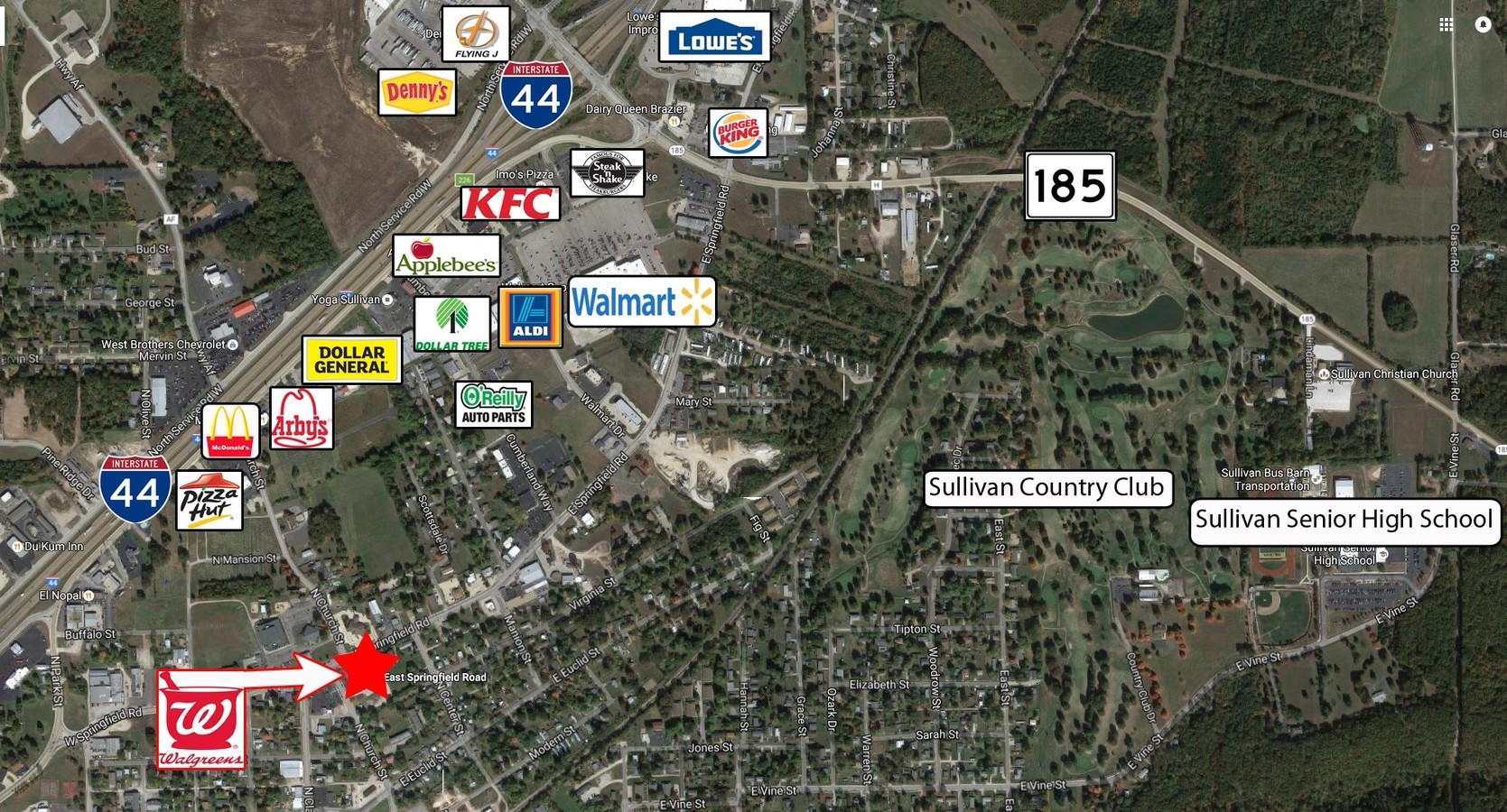 6 E Springfield Rd, Sullivan, Mo, 63080 - Retail Space For Lease 