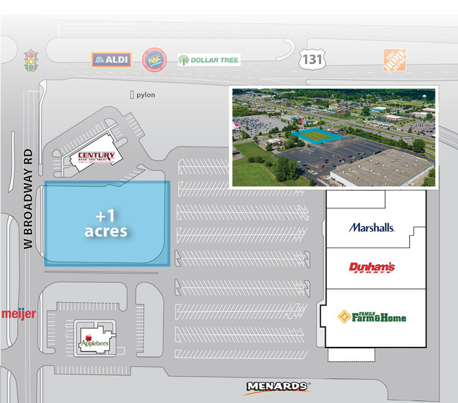 1314 W Broadway St, Three Rivers, MI for lease - Site Plan - Image 3 of 3