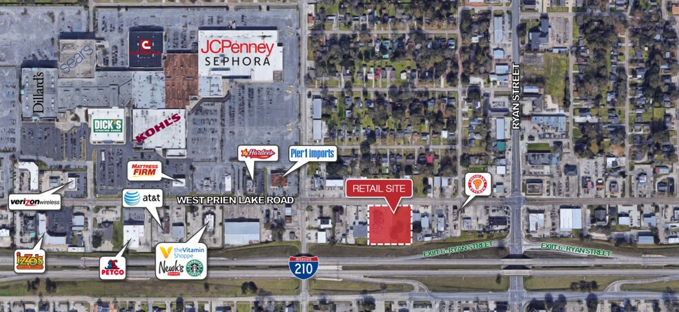 211 W Prien Lake Rd, Lake Charles, LA for sale - Building Photo - Image 1 of 1