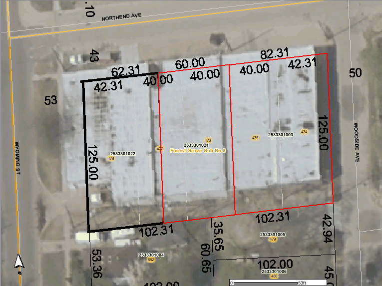 8915-8925 Northend Ave, Ferndale, MI - AERIAL  map view - Image1