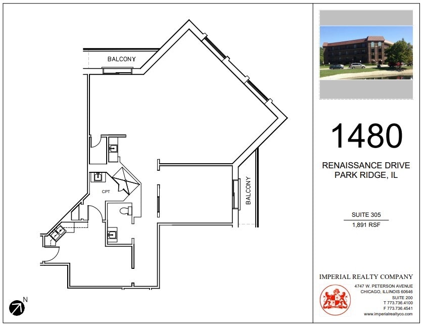 1480 Renaissance Dr, Park Ridge, IL for lease Floor Plan- Image 1 of 1
