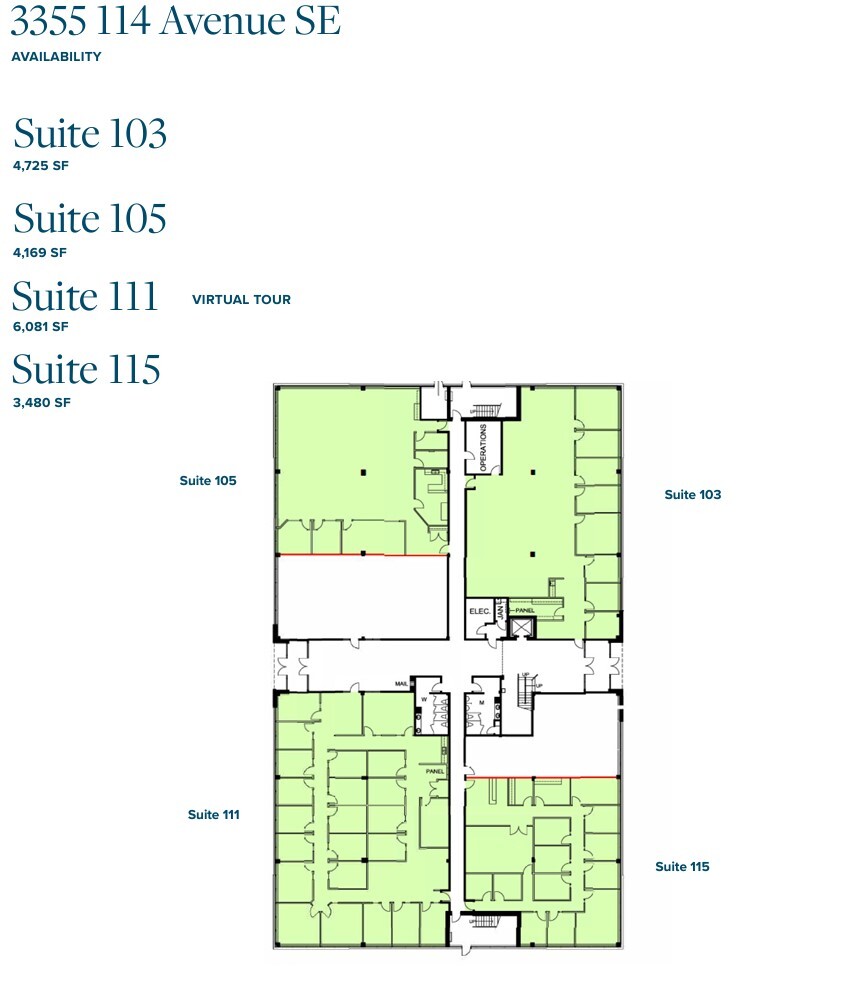 3355 114th Ave SE, Calgary, AB for lease Floor Plan- Image 1 of 1