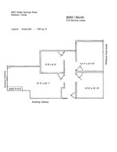 4851 Keller Springs Rd, Addison, TX for lease Floor Plan- Image 1 of 1