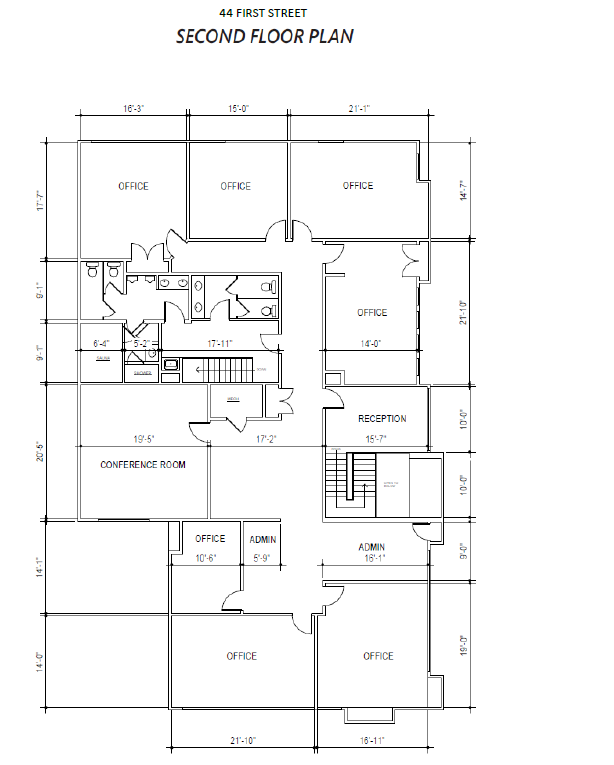 44 First St, Mount Clemens, MI for lease Floor Plan- Image 1 of 6