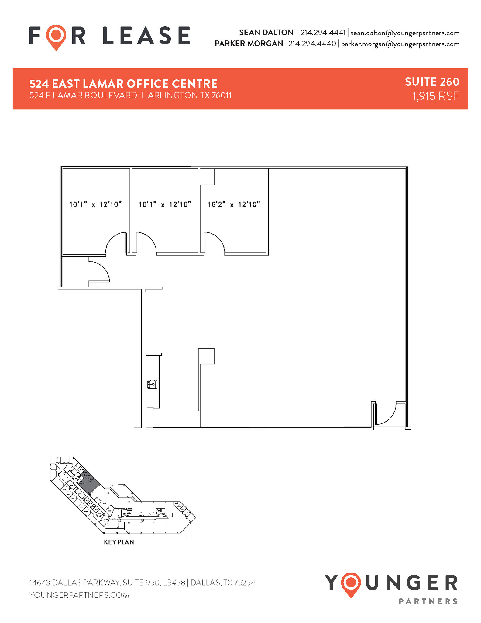 524 E Lamar Blvd, Arlington, TX for lease Floor Plan- Image 1 of 2