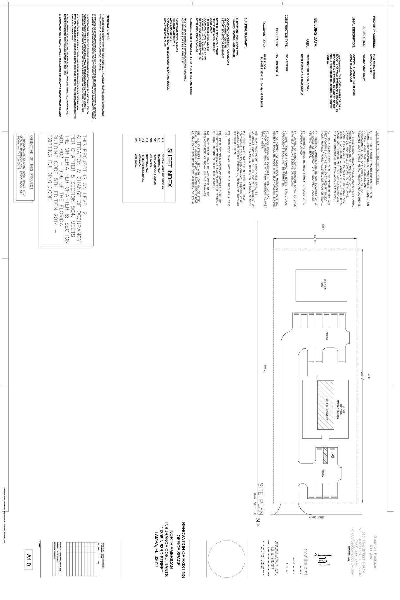 11308 N 53rd St, Temple Terrace, FL for sale Site Plan- Image 1 of 1