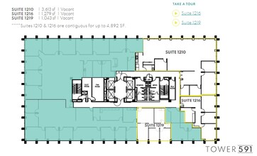 591 Camino de la Reina, San Diego, CA for lease Floor Plan- Image 1 of 1