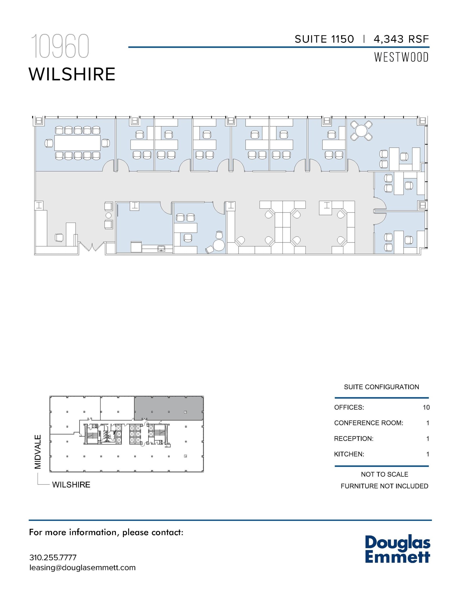 10960 Wilshire Blvd, Los Angeles, CA for lease Floor Plan- Image 1 of 1