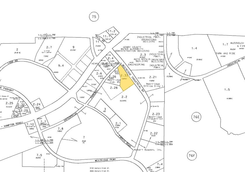 115 Westridge Industrial Blvd, Mcdonough, GA for sale - Plat Map - Image 2 of 5