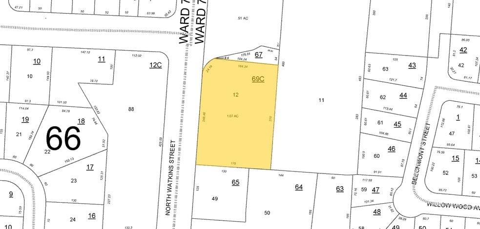 3188 N Watkins St, Memphis, TN for sale - Plat Map - Image 2 of 2
