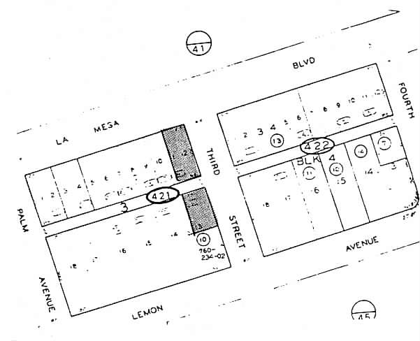 4730 3rd St, La Mesa, CA for lease - Plat Map - Image 3 of 3