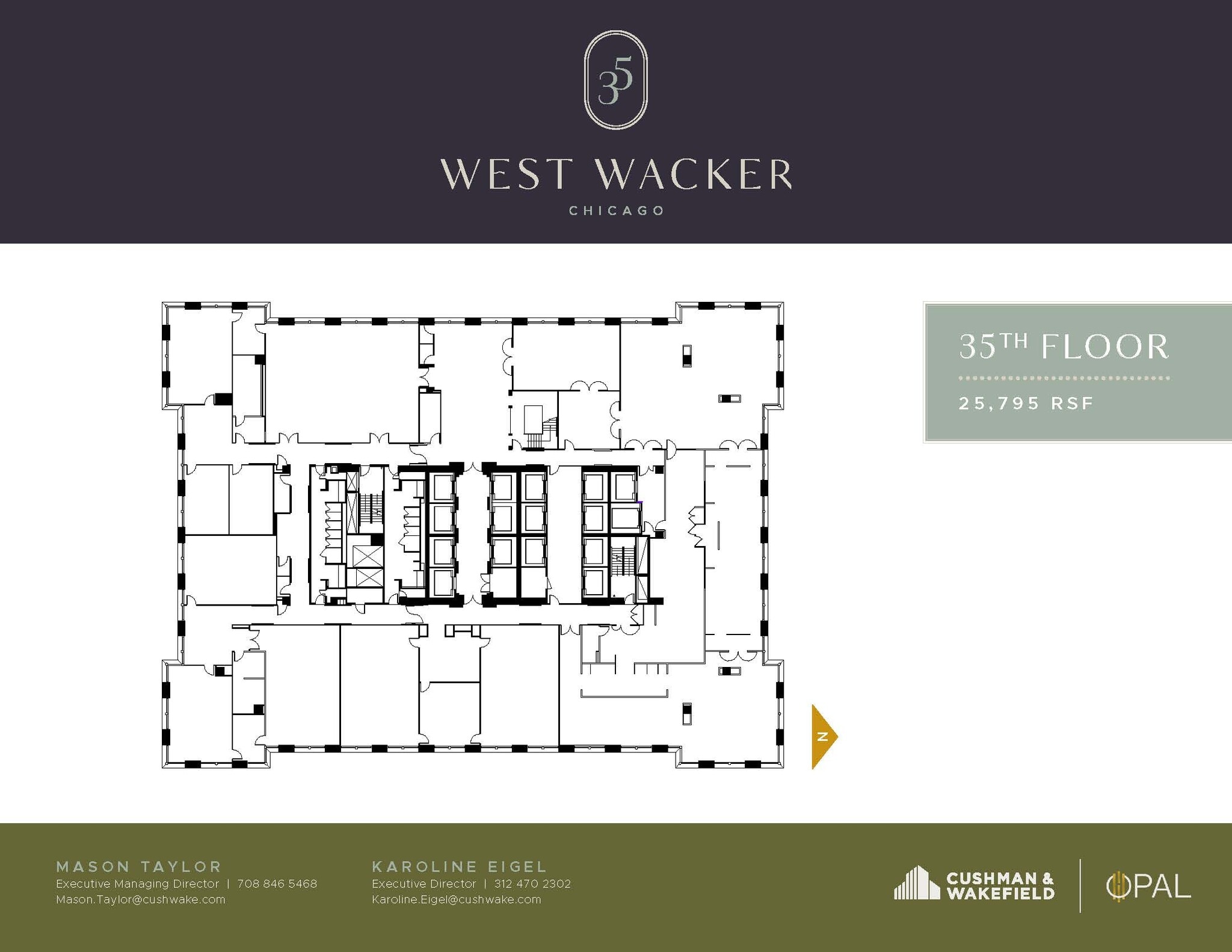 35 W Wacker Dr, Chicago, IL for lease Floor Plan- Image 1 of 1