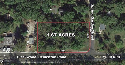 Blackwood Clementon Rd, Lindenwold, NJ - aerial  map view