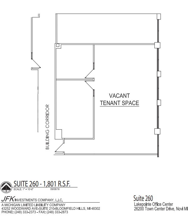 26200 Town Center Dr, Novi, MI for lease Floor Plan- Image 1 of 1