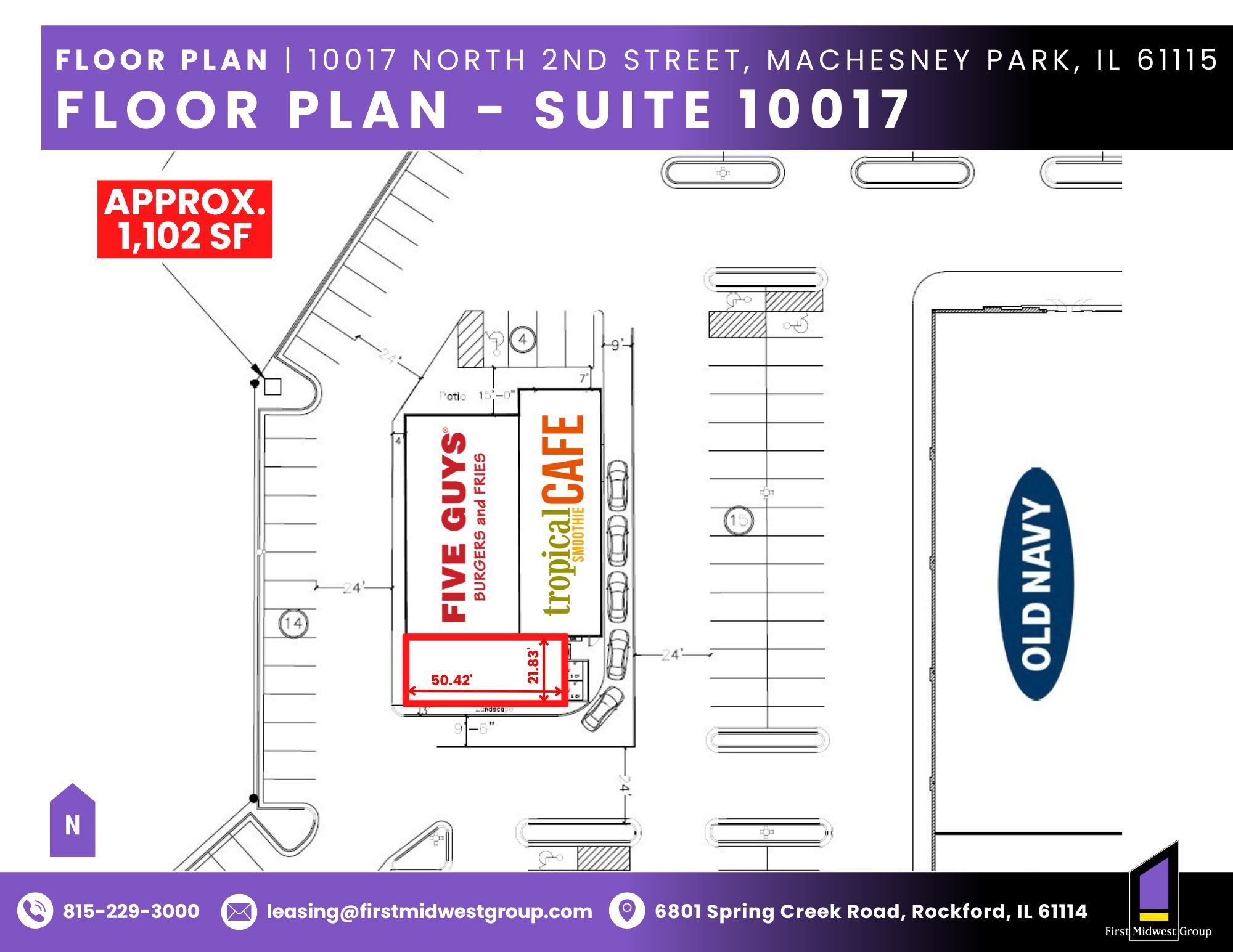 10017 N 2nd Street, Machesney Park, IL for lease Building Photo- Image 1 of 1