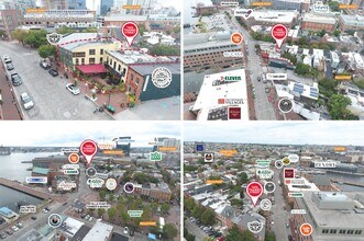 1606-1608 Thames St, Baltimore, MD - AERIAL  map view