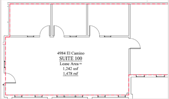 4984 El Camino Real, Los Altos, CA for lease Floor Plan- Image 1 of 1