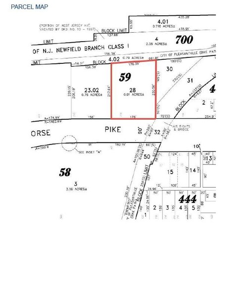 200 W Black Horse Pike, Pleasantville, NJ for sale - Plat Map - Image 2 of 2