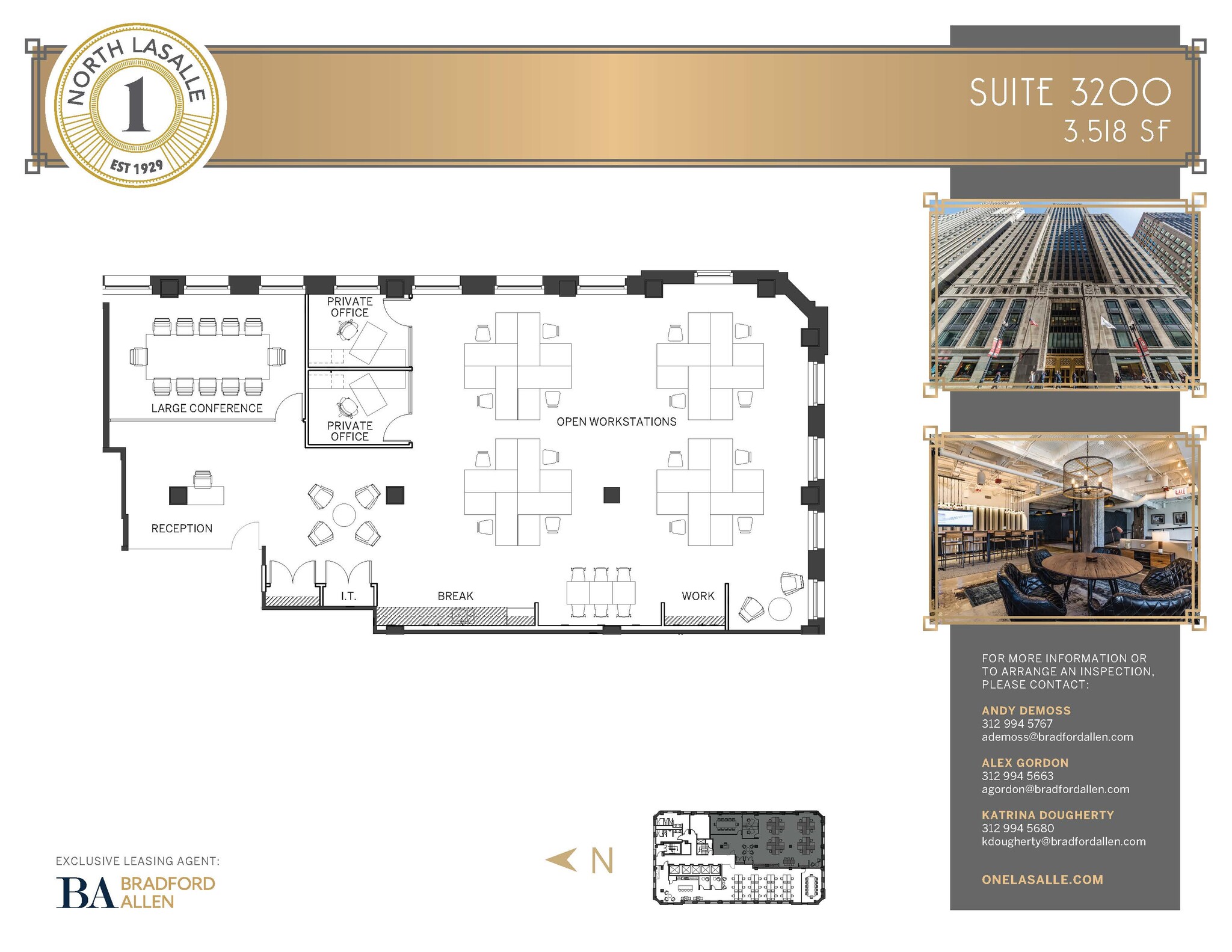 1 N La Salle St, Chicago, IL for lease Floor Plan- Image 1 of 5