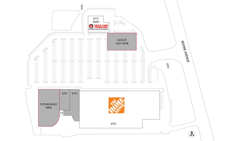 6701 - 6741 Boone Ave N, Brooklyn Park, MN for lease - Site Plan - Image 2 of 4