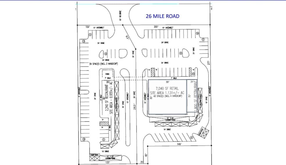 36560 26 Mile Rd, New Baltimore, MI for lease - Site Plan - Image 3 of 3