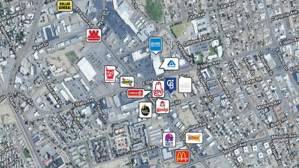 522 E Idaho Ave, Las Cruces, NM for sale - Aerial - Image 2 of 2