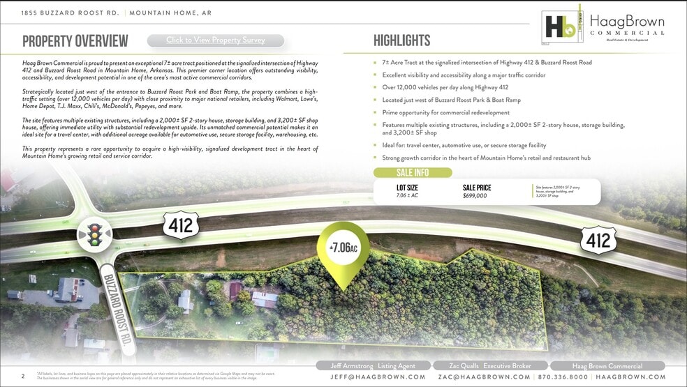 1855 Buzzard Roost rd, Mountain Home, AR for sale - Building Photo - Image 2 of 9