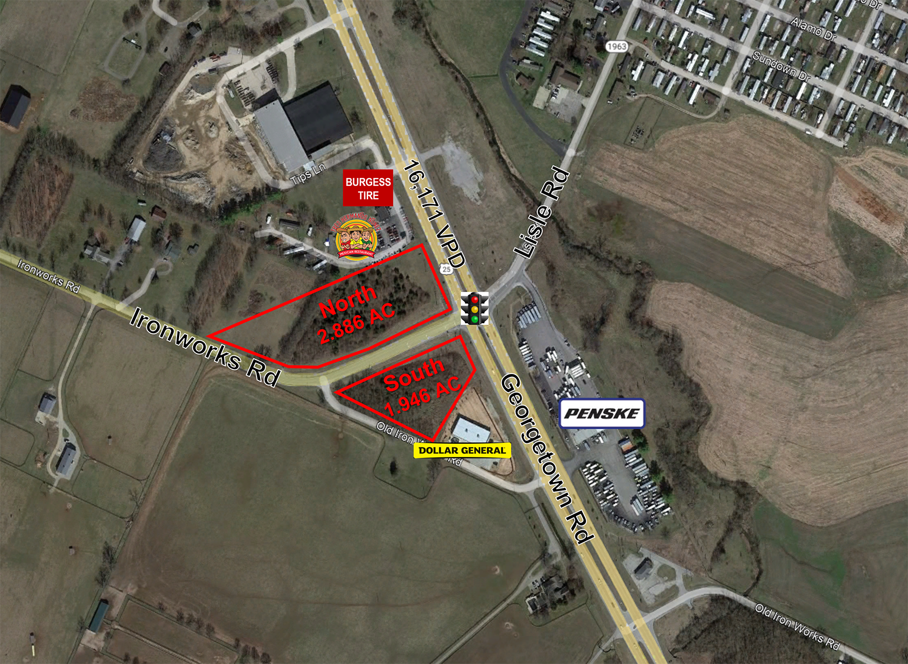 4811 Georgetown Rd, Lexington, KY for lease Aerial- Image 1 of 3