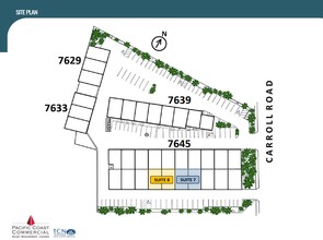 7645 Carroll Rd, San Diego, CA for lease Site Plan- Image 2 of 2