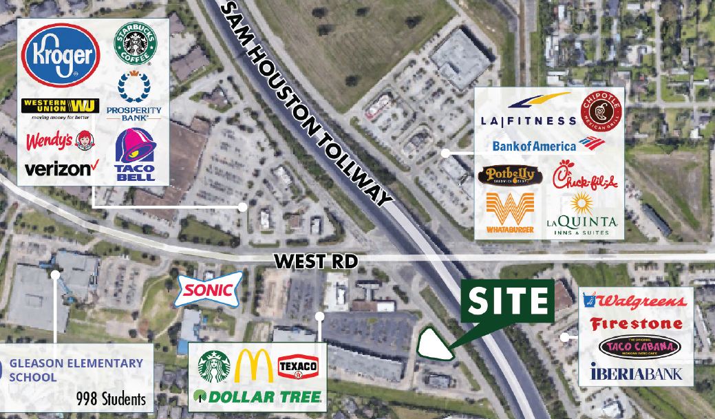 9211-9215 West Rd, Houston, TX for lease Aerial- Image 1 of 2