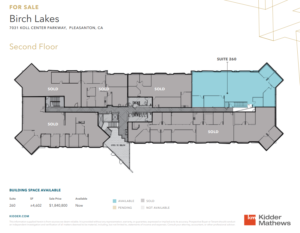 7031 Koll Center Pky, Pleasanton, CA 94566 - Unit 260 -  - Floor Plan - Image 1 of 1