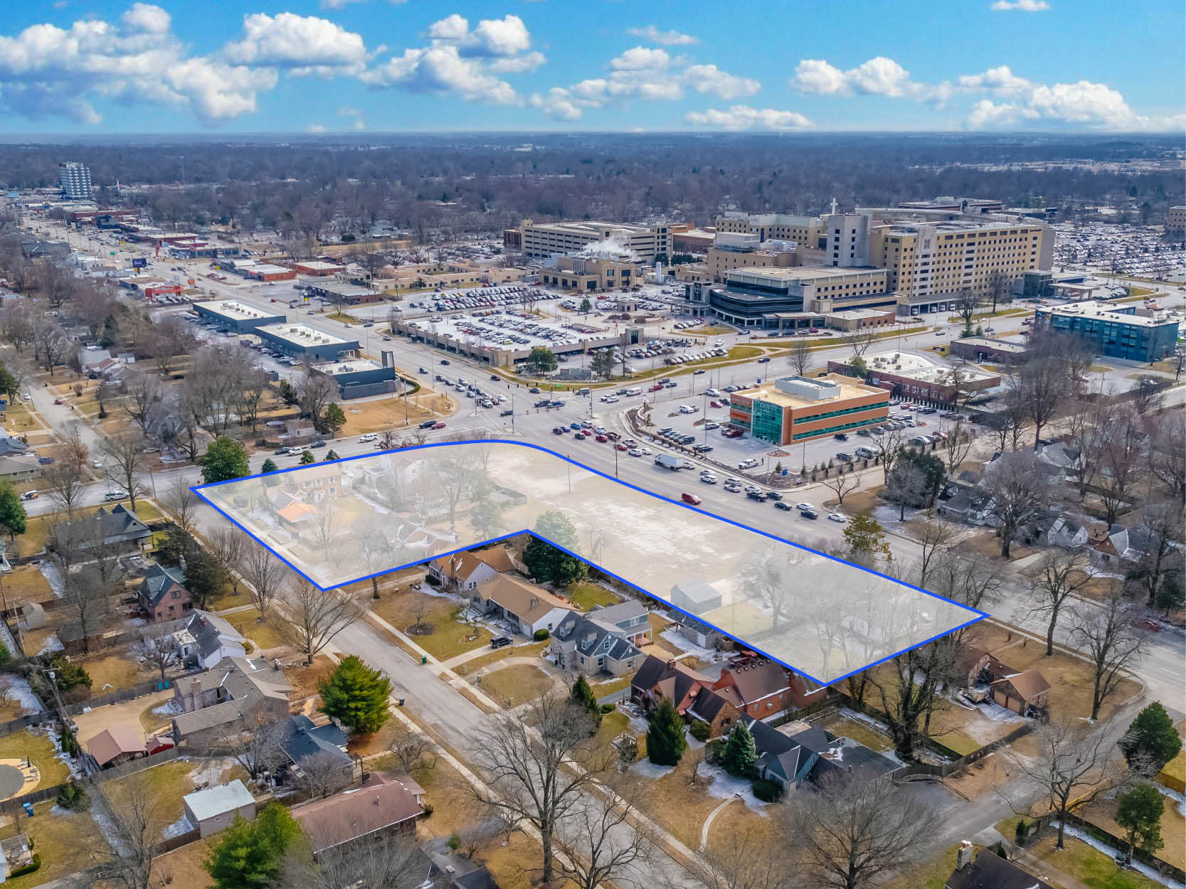 NWC E. Sunshine Street & S. National Ave, Springfield, MO for sale Aerial- Image 1 of 1