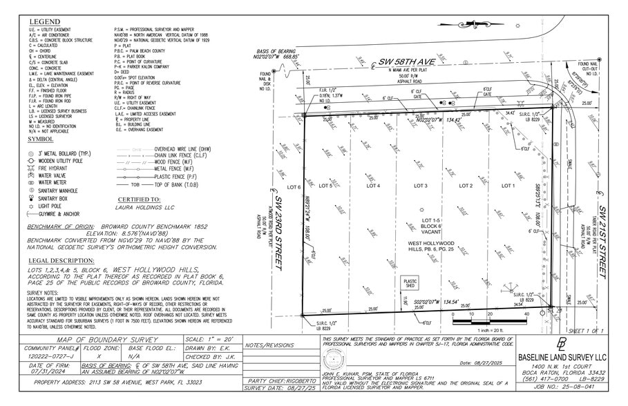 2113 SW 58th Ave, West Park, FL for lease - Site Plan - Image 2 of 2