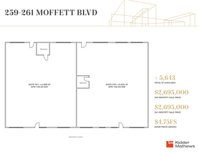 259-261 Moffett Blvd, Mountain View, CA for lease Floor Plan- Image 1 of 4