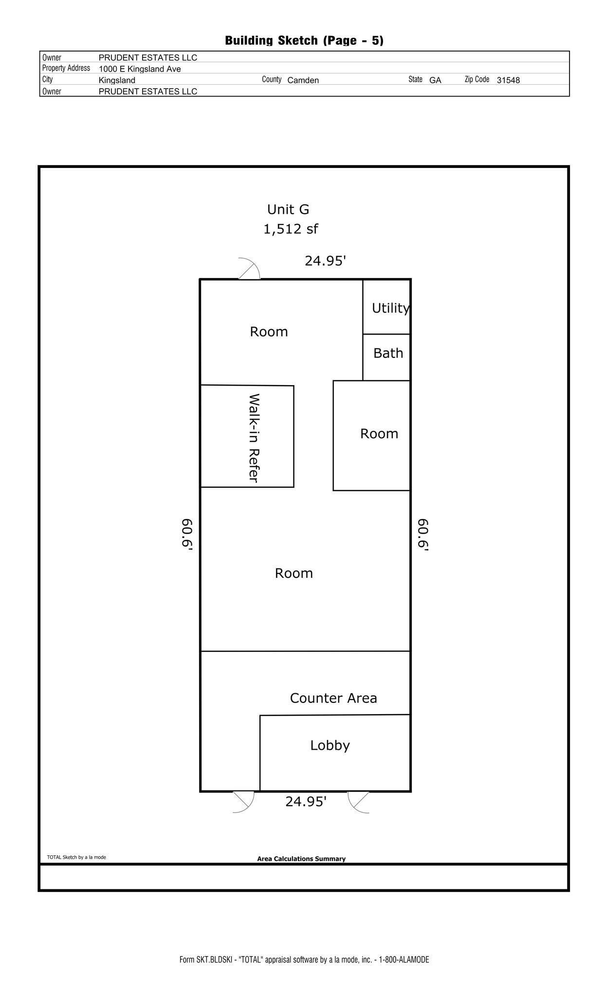 1000 E King Ave, Kingsland, GA for lease Site Plan- Image 1 of 3
