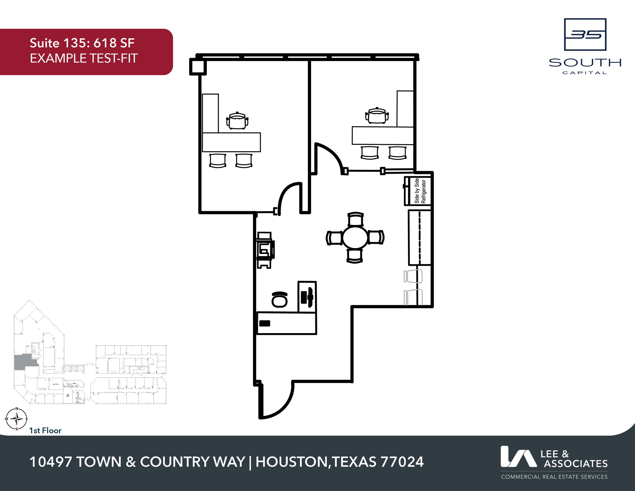 10497 Town & Country Way, Houston, TX for lease Floor Plan- Image 1 of 2