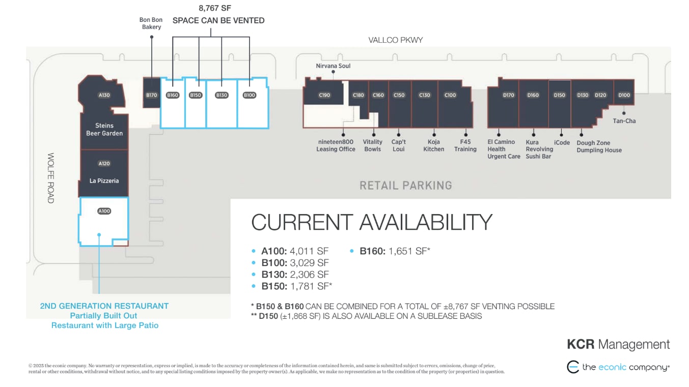 19600-19700 Vallco Pky, Cupertino, CA for lease Site Plan- Image 1 of 1