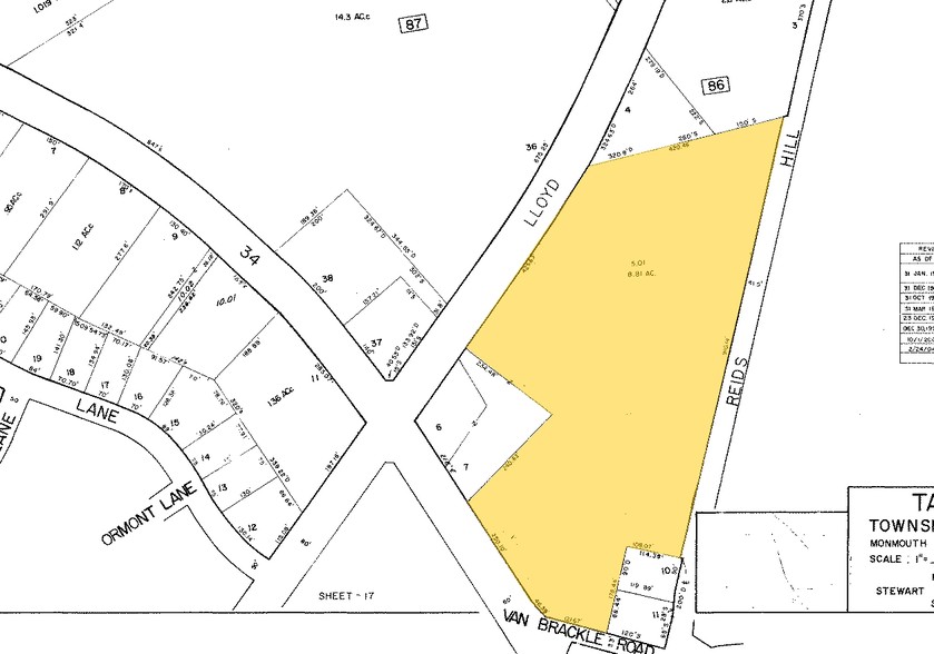 318 Lloyd Rd, Aberdeen, NJ for sale - Plat Map - Image 1 of 1