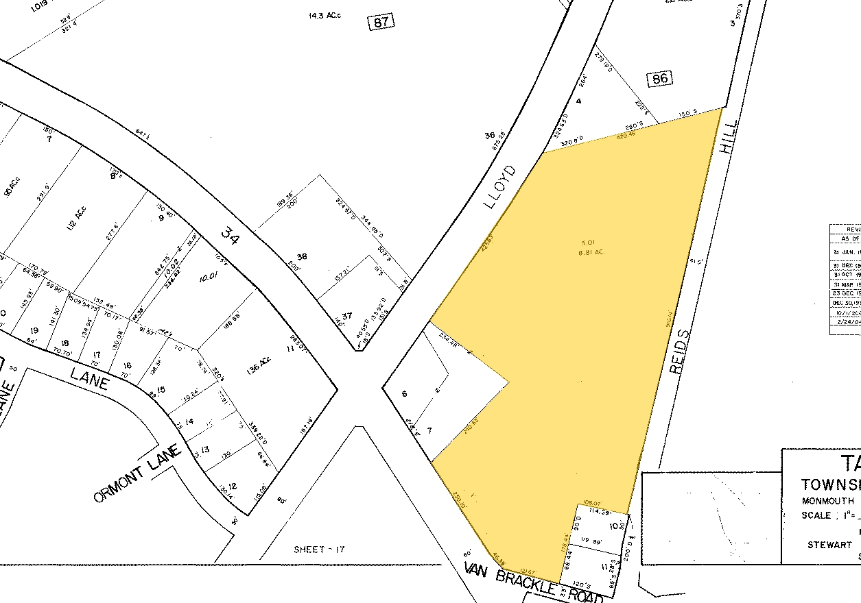 318 Lloyd Rd, Aberdeen, NJ for sale Plat Map- Image 1 of 1