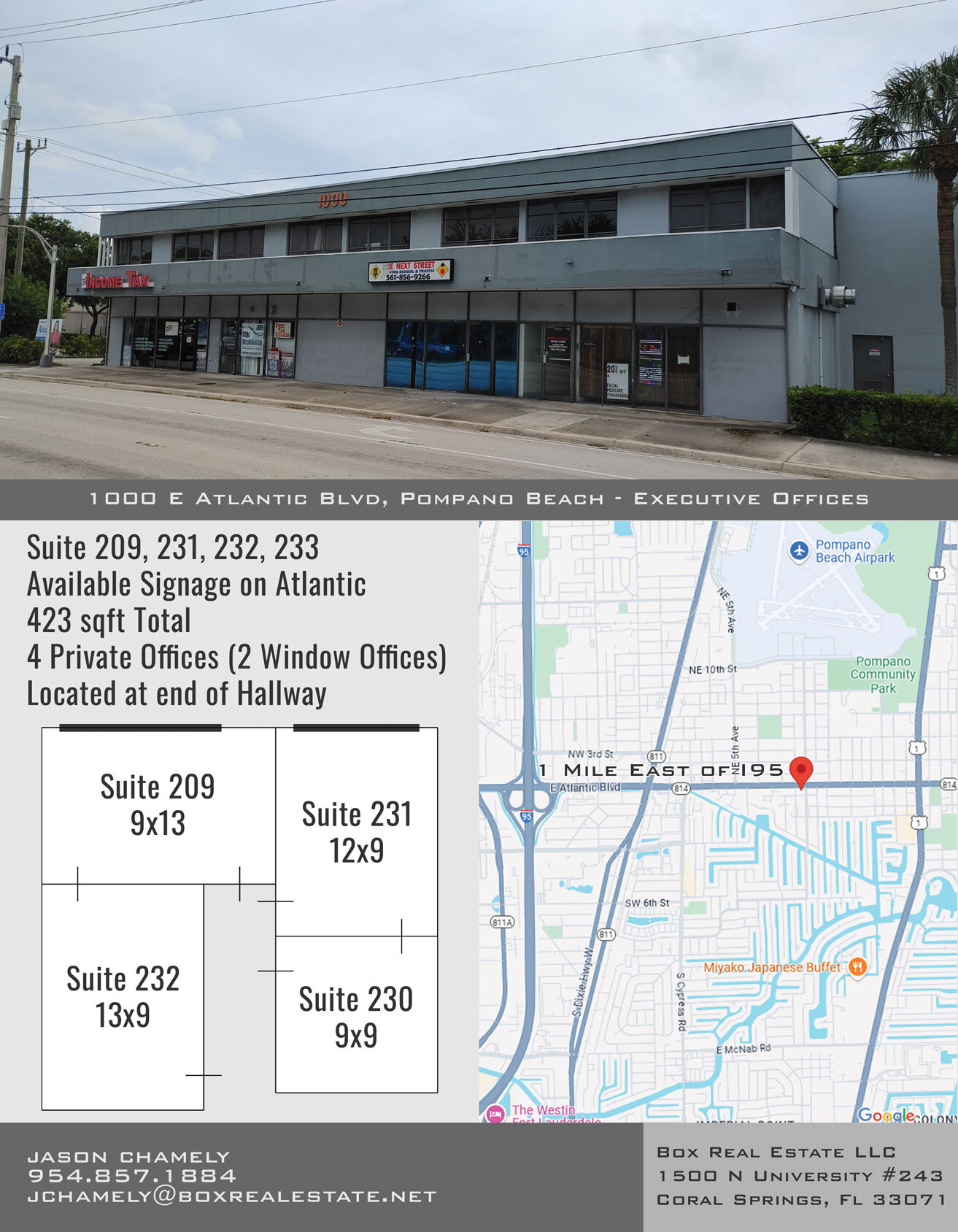 1000 E Atlantic Blvd, Pompano Beach, FL for lease Building Photo- Image 1 of 4