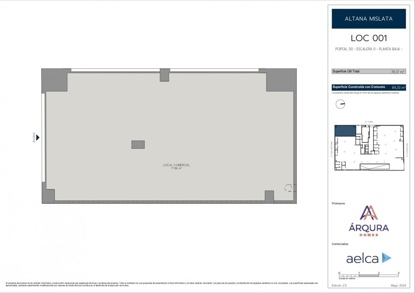 Carrer de San Antonio, Mislata, 116, Mislata, Valencia for sale - Floor Plan - Image 2 of 2