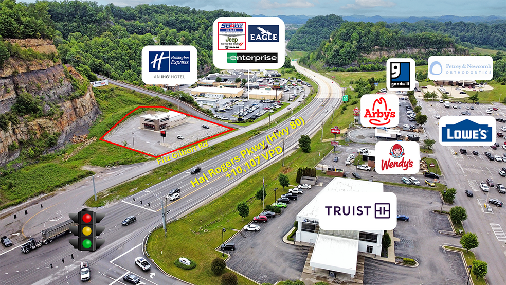 60 Fitz Gilbert Rd, Hazard, KY for lease - Aerial - Image 2 of 7