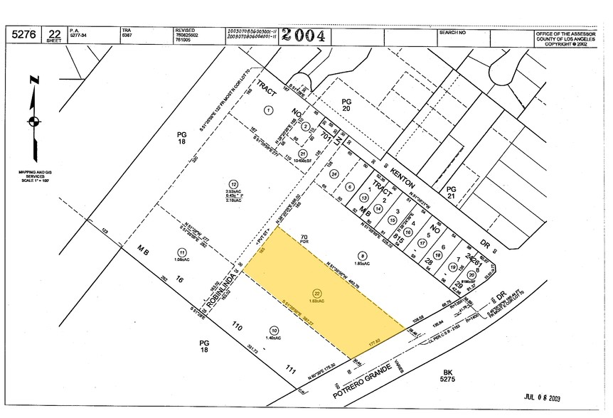 1965 Potrero Grande Dr, Monterey Park, CA for sale - Plat Map - Image 3 of 11