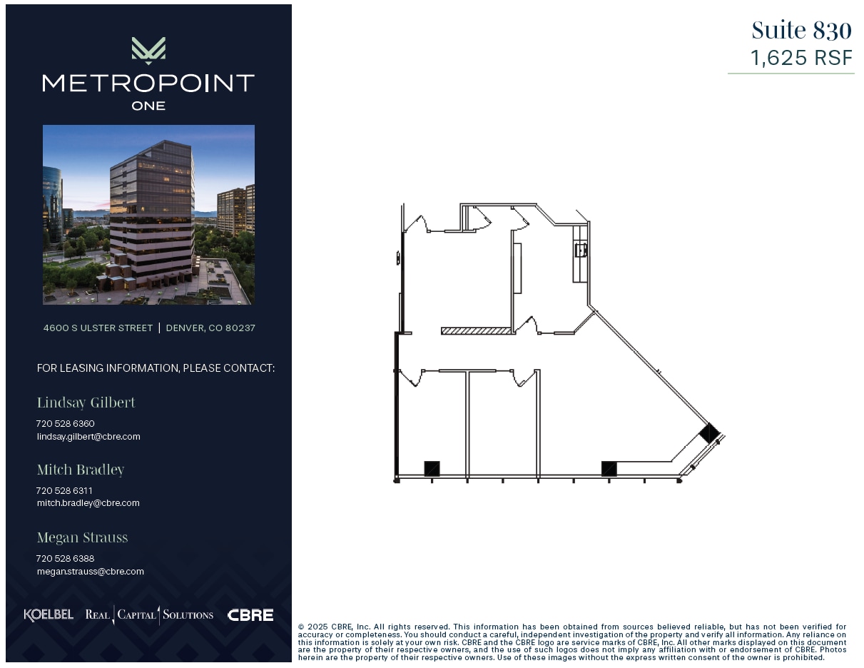 4600 S Ulster St, Denver, CO for lease Floor Plan- Image 1 of 1