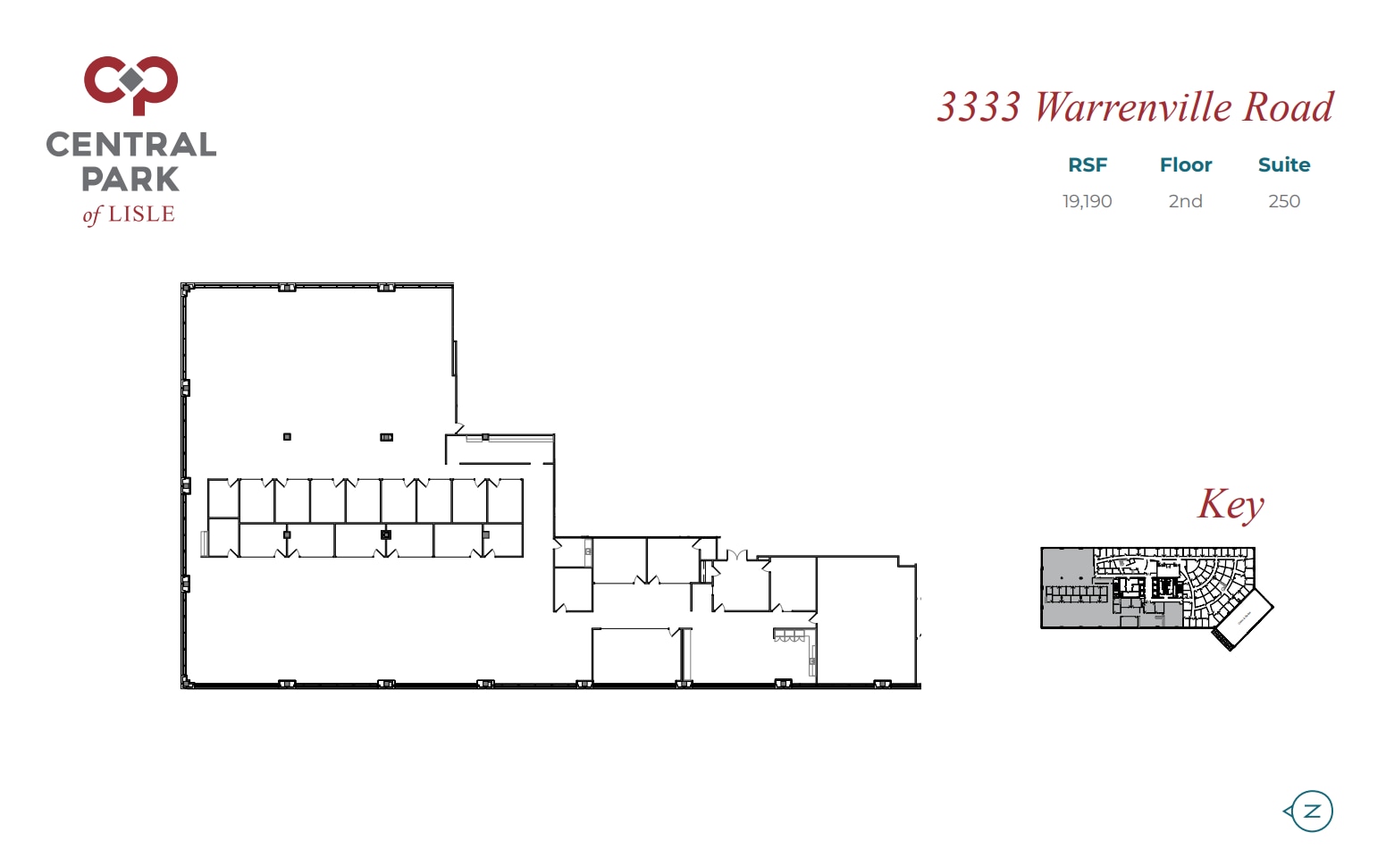 3333 Warrenville Rd, Lisle, IL for lease Floor Plan- Image 1 of 1