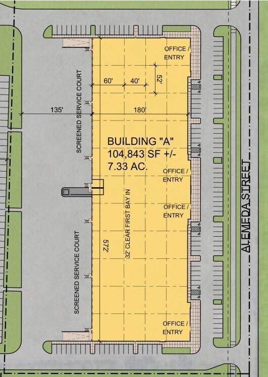 3601 Alemeda St, Fort Worth, TX for lease Floor Plan- Image 1 of 1