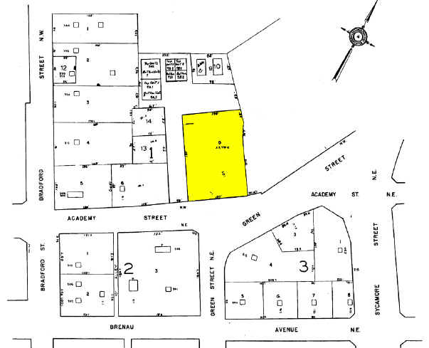 301 NW Green St, Gainesville, GA for sale Plat Map- Image 1 of 1