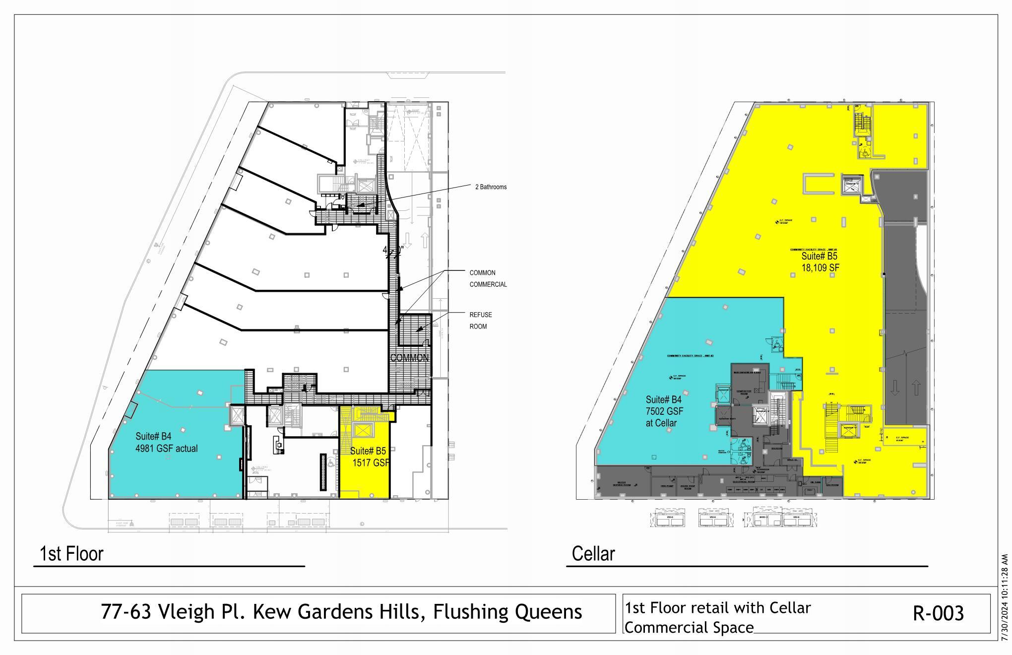 77-63 Vleigh Pl, Flushing, NY for lease Floor Plan- Image 1 of 2