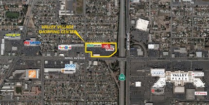 3412-3690 Ming Ave, Bakersfield, CA - aerial  map view